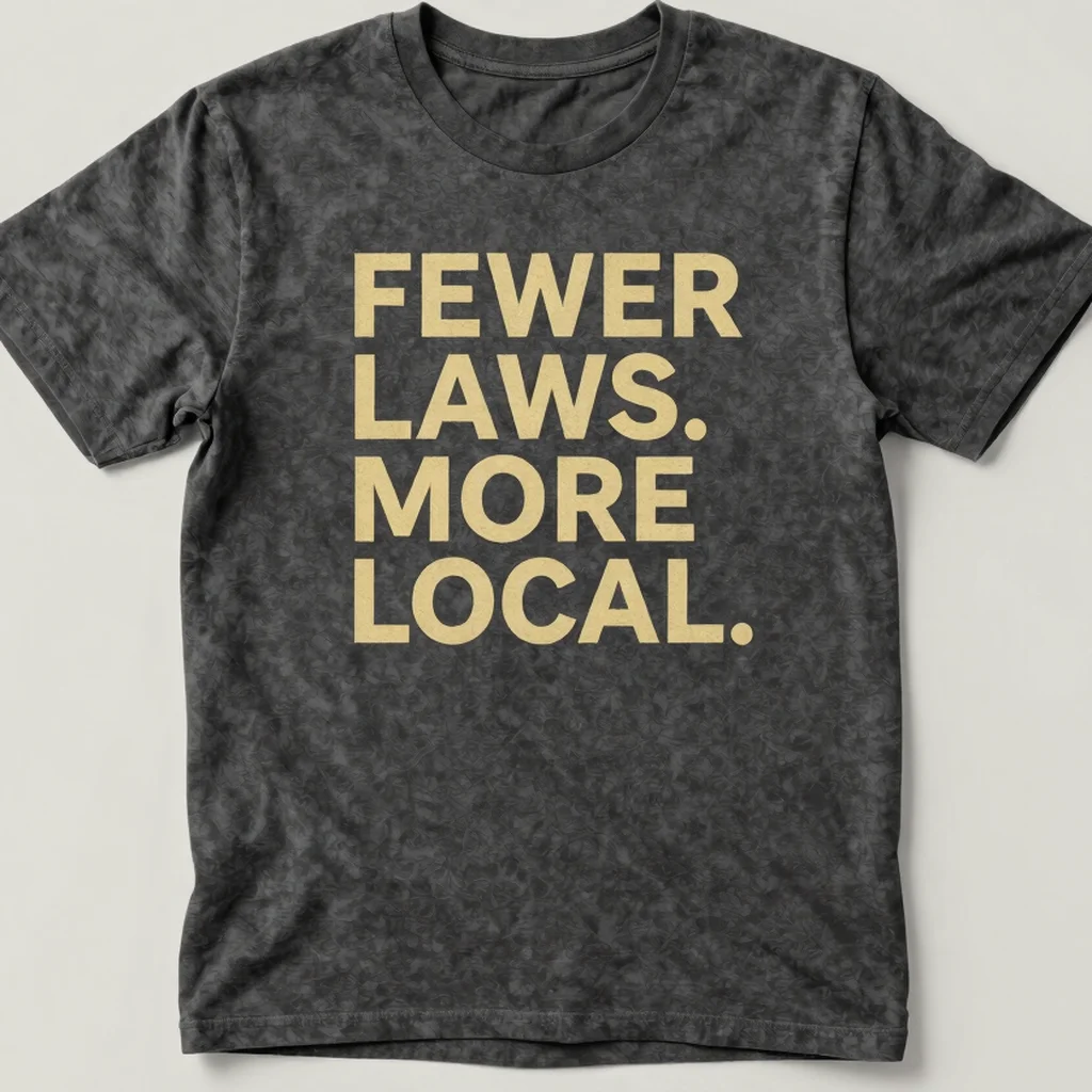Fewer Laws More Local